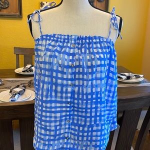 EUC Lilly Pulitzer cropped spaghetti strap top!